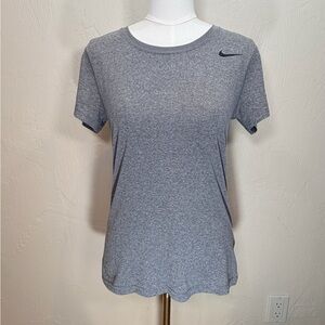 Nike Women's Heather Grey Short Sleeve Performance Tee